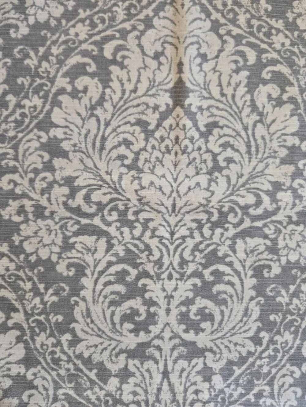 Gray and White Ikat Floral Pillow Covers Set of 2